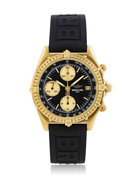 gold breitling chronomat